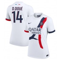 Paris Saint-Germain Desire Doue #14 Replica Away Shirt Ladies 2024-25 Short Sleeve